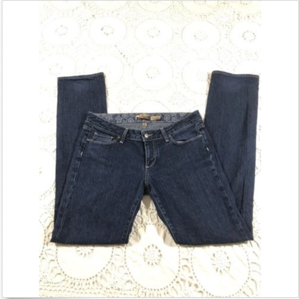 Paige Womens 29 Boot Jeans Denim Dark Wash